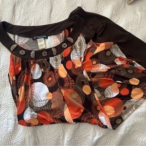 Hippie beaded neckline dress